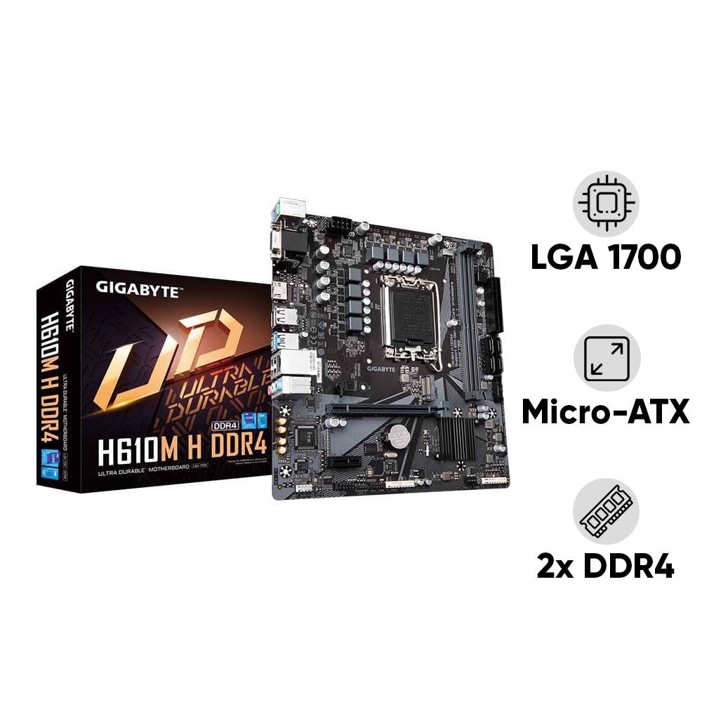 Mainboard Gigabyte H610M H DDR4 chính hãng