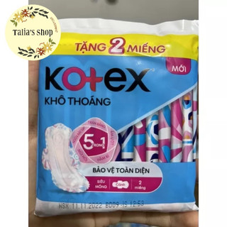 [Nhiều loại - Tặng miếng] Băng Vệ Sinh Kotex Khô Thoáng Siêu Mỏng Cánh