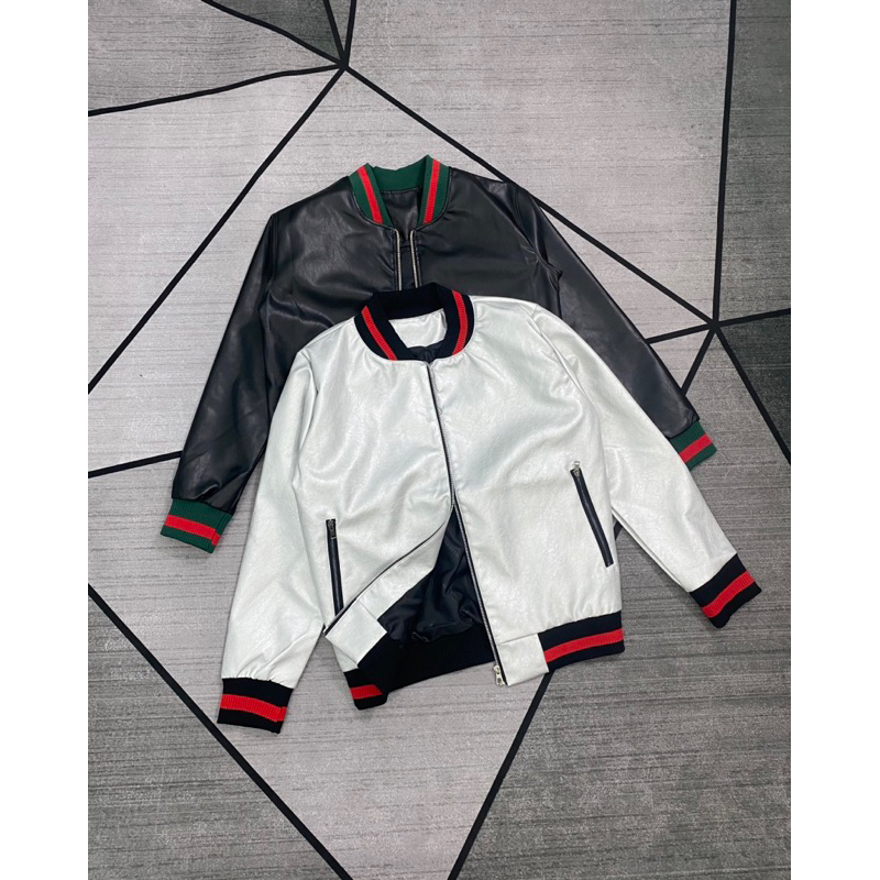 Áo Khoác Da 2 lớp túi Khoá Hot Trend