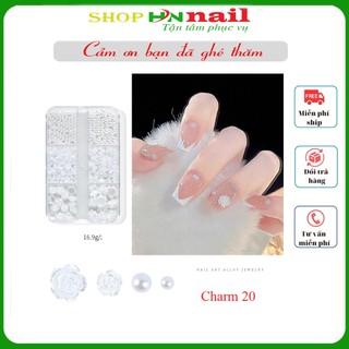 Túi charm nơ trang trí gắn móng làm đẹp nail mi spa shop sỉ hnnail