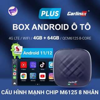 Box android xe ô tô Carlinkit Tbox Plus - Ram 4GB, Bộ nhớ trong 64GB, Android 13 (Tặng S2 ,premium 1 năm )