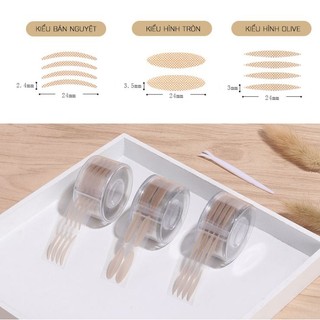 Cuộn dán kích mí 600 miếng dạng lưới - Dán mí mắt không lộ kèm cây dán mí - TIZZ