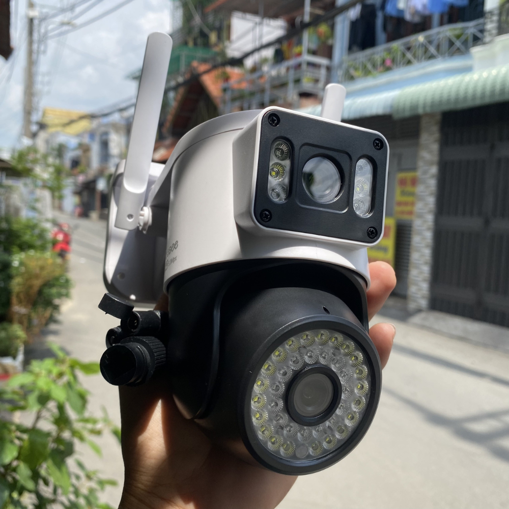 Camera Yoosee Wifi 2 Mắt giám sát Ngoài Trời Không Dây Ip66 Thông Minh chống nước an toàn AI - 4K siêu nét - BH 2 NĂM