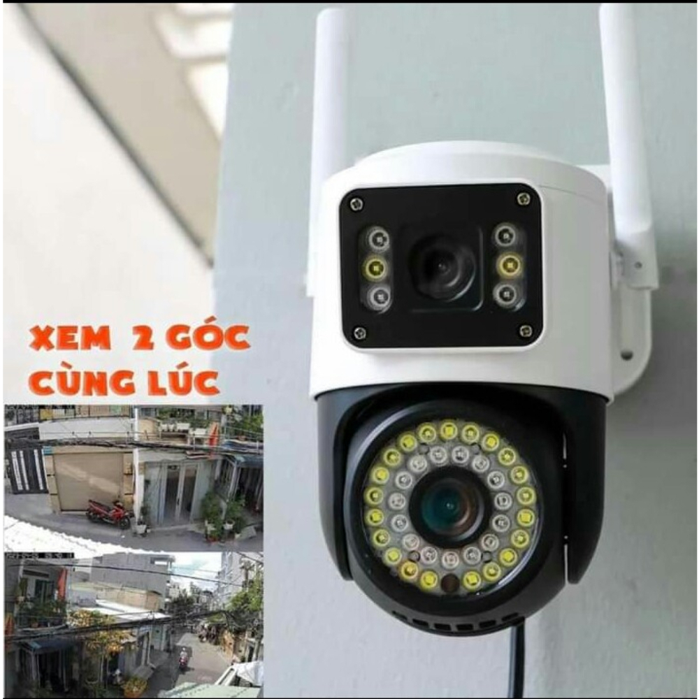 Camera Yoosee Wifi 2 Mắt giám sát Ngoài Trời Không Dây Ip66 Thông Minh chống nước an toàn AI - 4K siêu nét - BH 2 NĂM