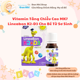 [Date Mới] Vitamin Tăng Chiều Cao MK7 Lineabon K2-D3 Cho Bé Thấp Còi, Biếng Ăn