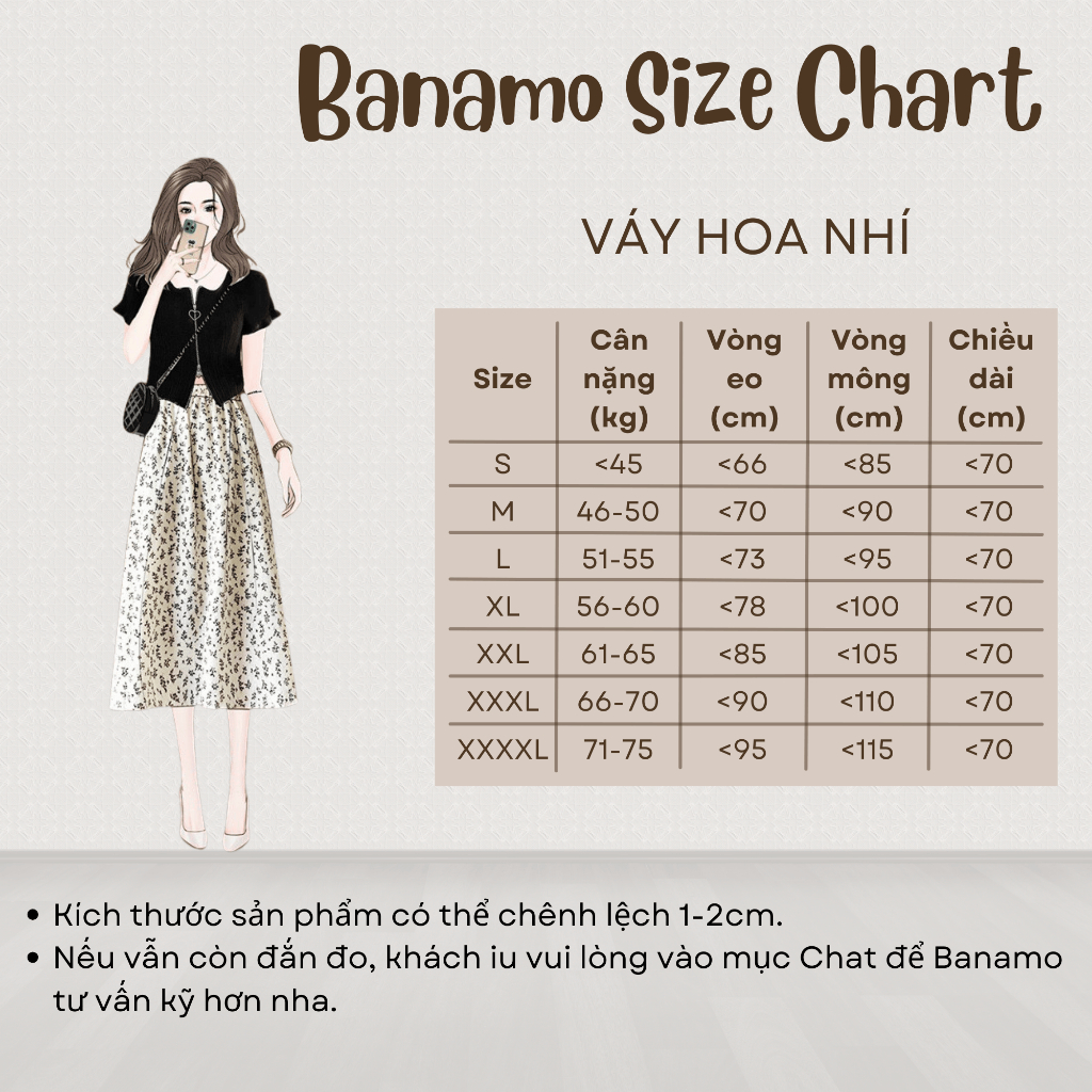 Chân váy BIGSIZE váy hoa nhí dáng dài phong cách vintage 591