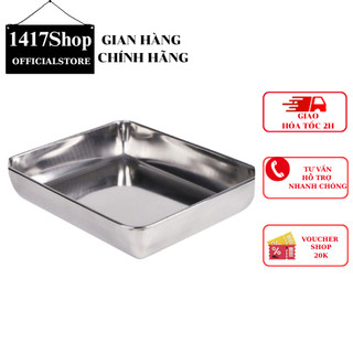 Khay inox hình chữ nhật, khay nướng bánh