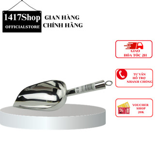 Dụng cụ xúc đá - xẻng xúc đá - xúc gạo inox dày không rỉ sét nhiều kích cỡ