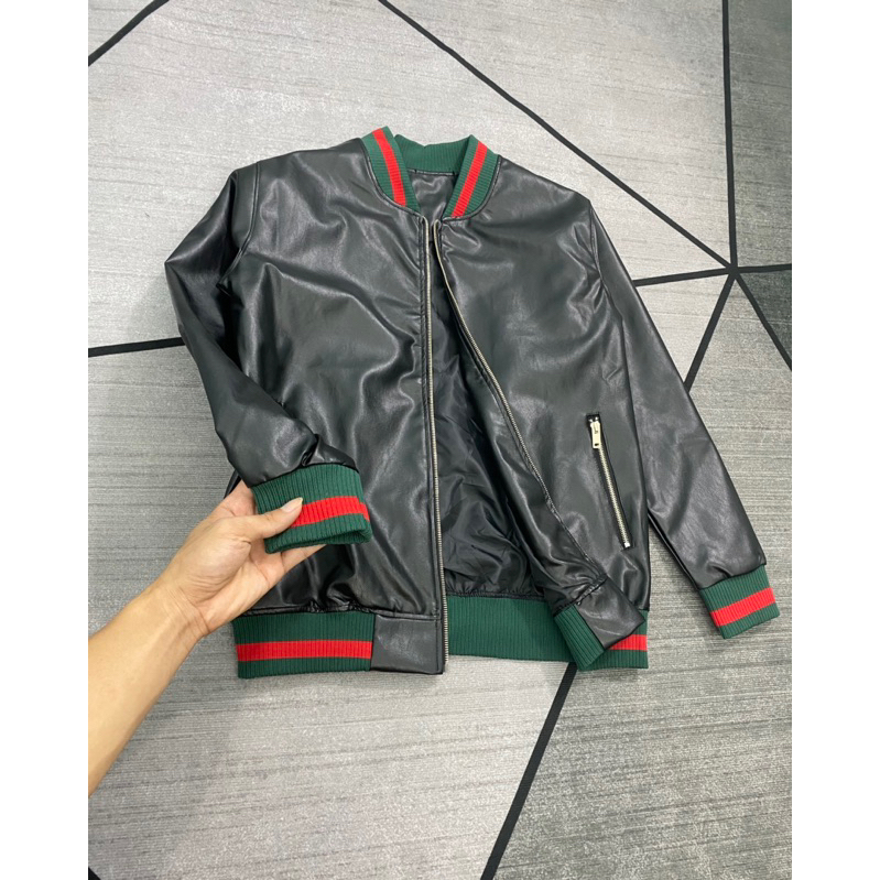 Áo Khoác Da 2 lớp túi Khoá Hot Trend