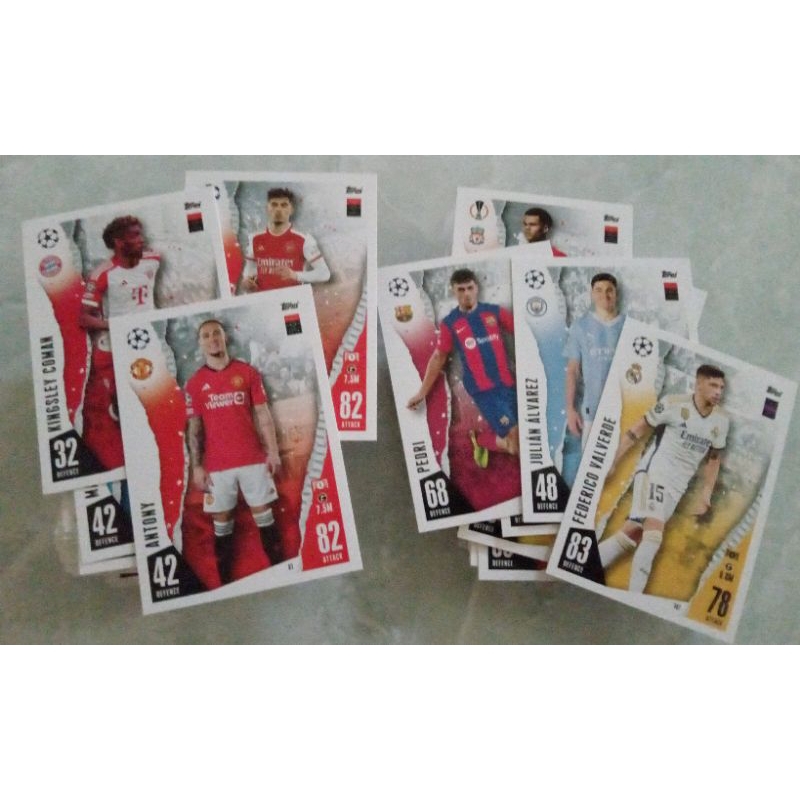 Thẻ cầu thủ bóng đá Match Attax 23/24 ucl