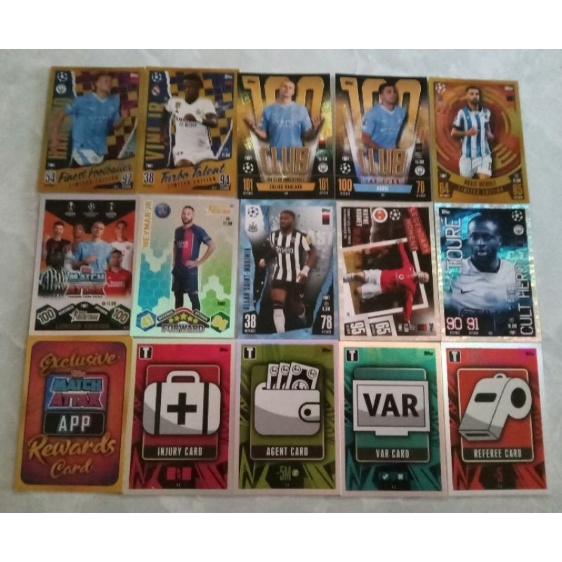 Thẻ cầu thủ bóng đá Match Attax 23/24 ucl