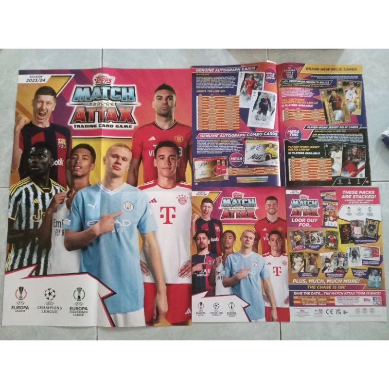 Thẻ cầu thủ bóng đá Match Attax 23/24 ucl