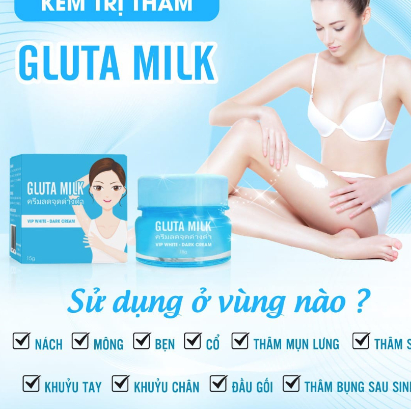 Kem Giảm Thâm Nách, Giảm Hôi Nách Gluta Milk Thái Lan