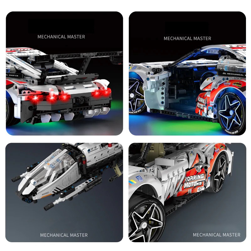 Xe Porche 911 Tùy Biến Máy Bay Chiến Đấu Immaster 9821 Mô Hình Technic Tỷ Lệ 1:10  Đồ Chơi Lắp Ráp 1861 Pcs