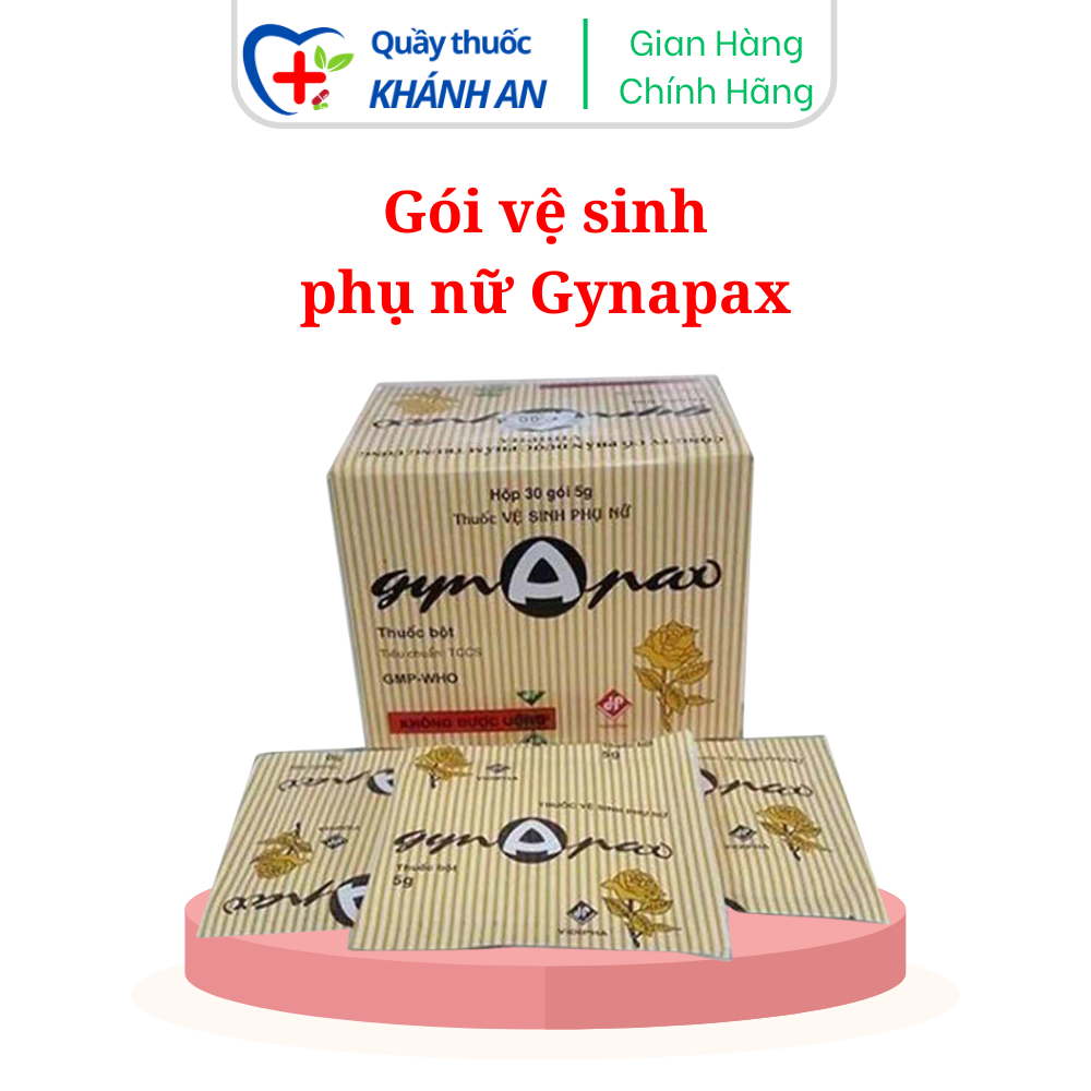 GynApaw gói vệ sinh phụ nữ hoa hồng hộp 30 gói