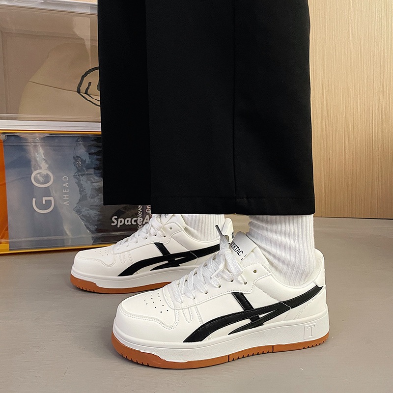 Giày Asics Banr Trung MZ Đen Xám Mẫu Mới Thể Thao Sneaker Nam Nữ mũi tròn