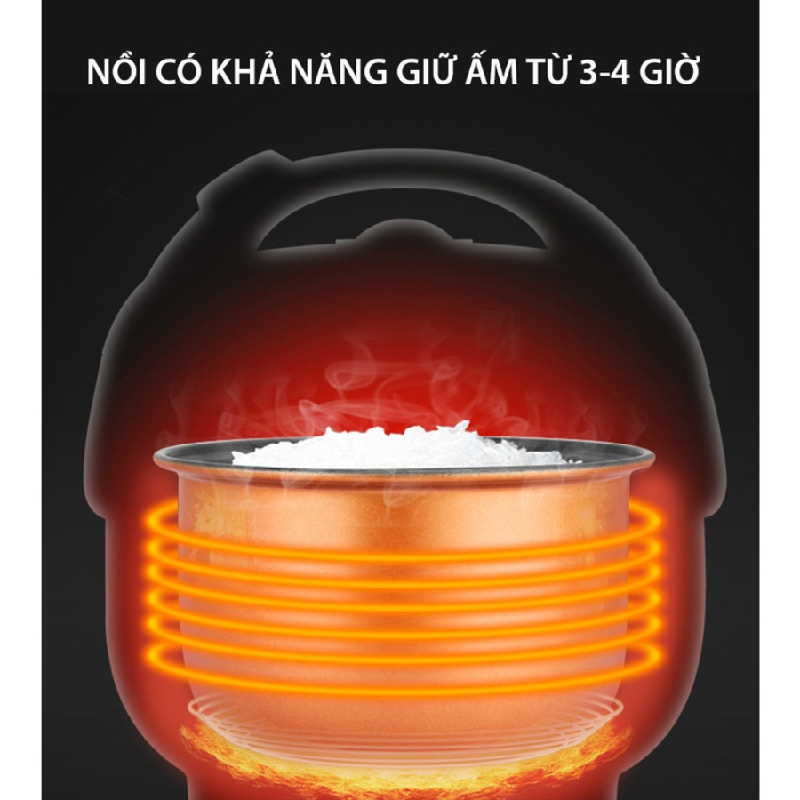 Nồi Cơm Điện Mini CUCKOO Nắp Gài Hình Lợn Đa Năng Công Suất 700W, Chống Dính, Dung Tích 1,2L, 1,8L Giữ Ấm Thông Minh