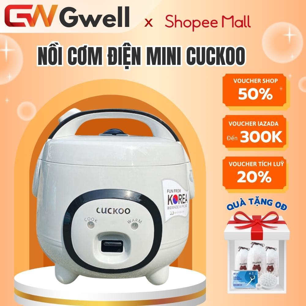 Nồi Cơm Điện Mini CUCKOO Nắp Gài Hình Lợn Đa Năng Công Suất 700W, Chống Dính, Dung Tích 1,2L, 1,8L Giữ Ấm Thông Minh