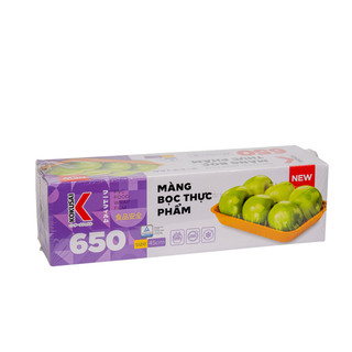 Màng bọc thực phẩm 650 kokusai chính hãng khổ rộng 45cm  nhiều mét co giản tốt bám dính tốt an toàn thực phẩm