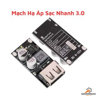 Mạch hạ áp sạc nhanh quick charge 3.0 - 1 cổng usb