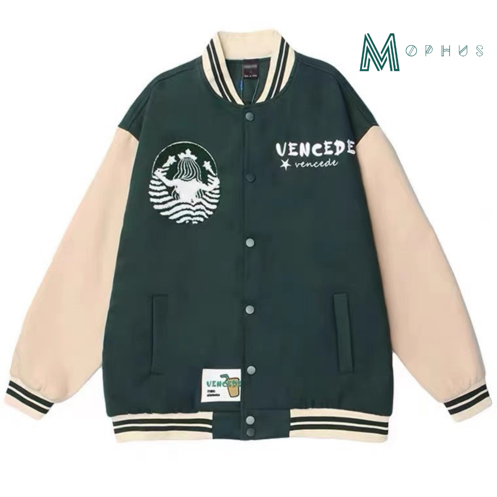 Áo bomber nam, varsity jacket nam nữ Venced Mophus MB021 New