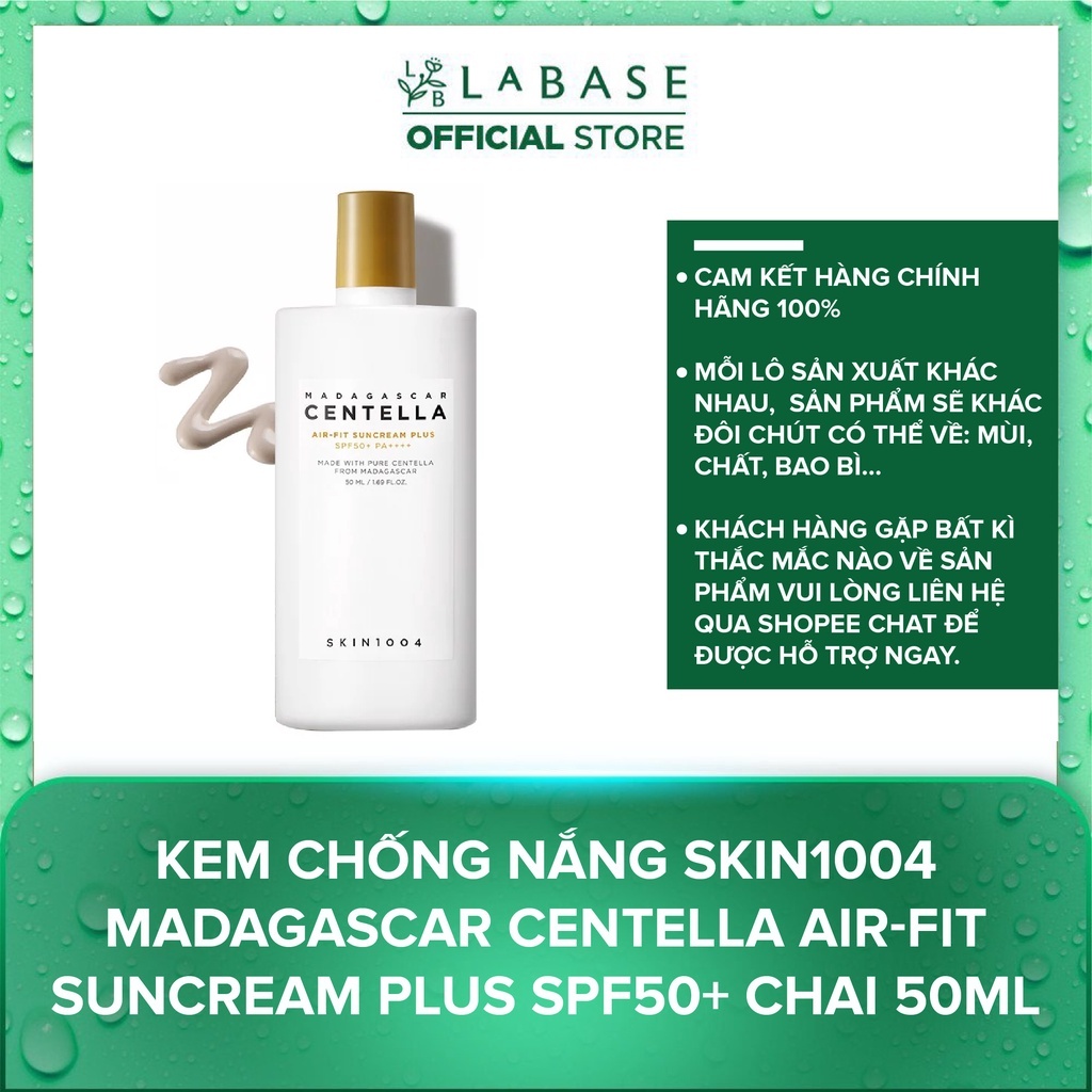 Kem Chống Nắng Skin1004 Madagascar Centella Air fit Suncream Plus SPF50+ 50ml