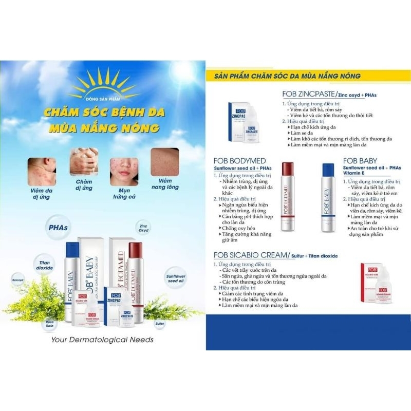 Sữa Tắm Gội FOB Baby 150g - Ngừa Rôm Sảy, Mẩn Ngứa, Chàm Sữa