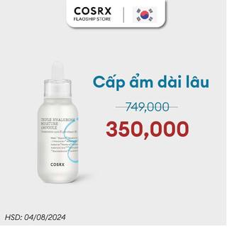Tinh Chất Cấp Ẩm Hyaluronic Acid và B5 COSRX Hydrium Triple Hyaluronic Moisture Ampoule 40ml HSD