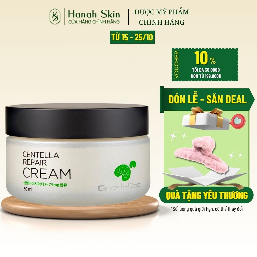 Kem dưỡng phục hồi Goodndoc Centella Repair Cream (50ml) – HANAH SKIN