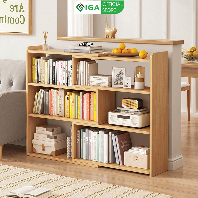 Kệ sách gỗ đa năng thiết kế thông minh xoay 90 độ thương hiệu IGA - GP209