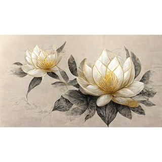 Tranh Canvas Hoa Sen trắng- HS063