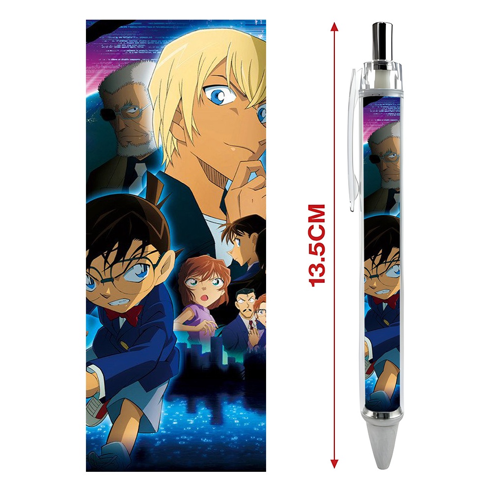 Bút viết In hình Thám tử lừng danh Conan  - Hình in sắc nét - Bút Gel ngòi 0.5mm by 2D Tộc Shop