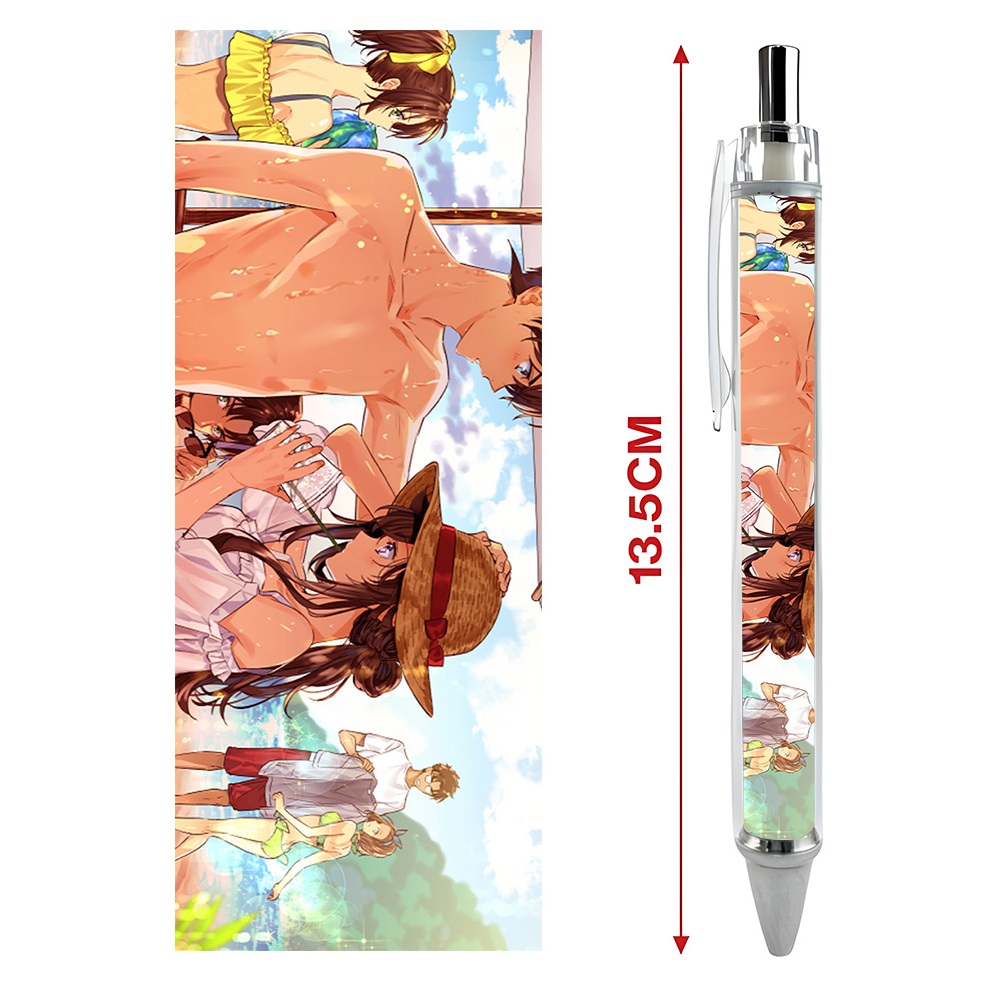 Bút viết In hình Thám tử lừng danh Conan   - Hình in sắc nét - Bút Gel ngòi 0.5mm by 2D Tộc Shop