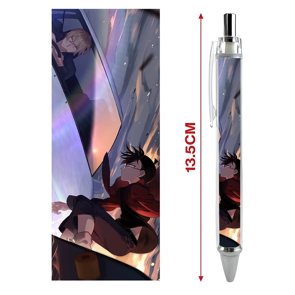 Bút viết In hình Thám tử lừng danh Conan   - Hình in sắc nét - Bút Gel ngòi 0.5mm by 2D Tộc Shop