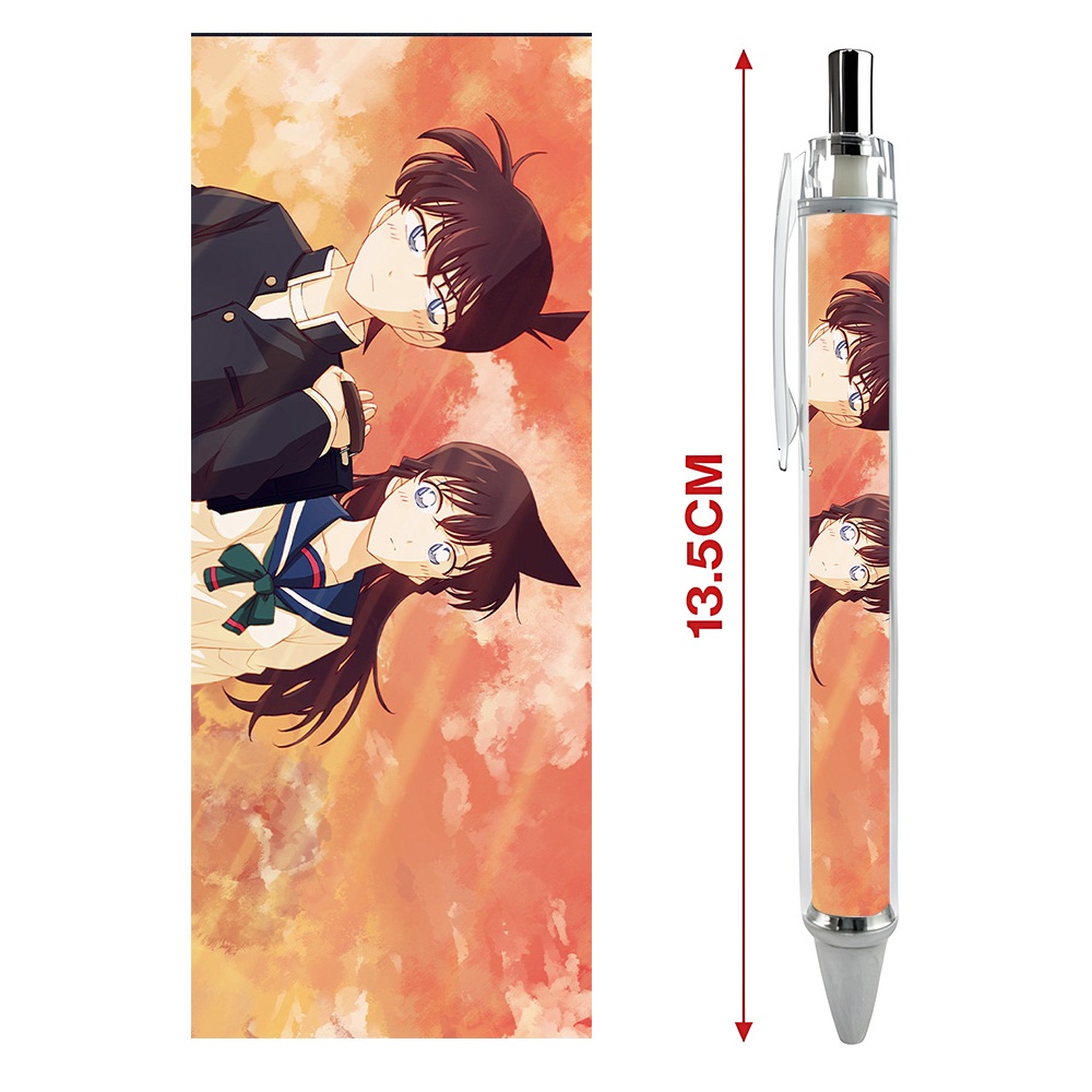 Bút viết In hình Thám tử lừng danh Conan   - Hình in sắc nét - Bút Gel ngòi 0.5mm by 2D Tộc Shop