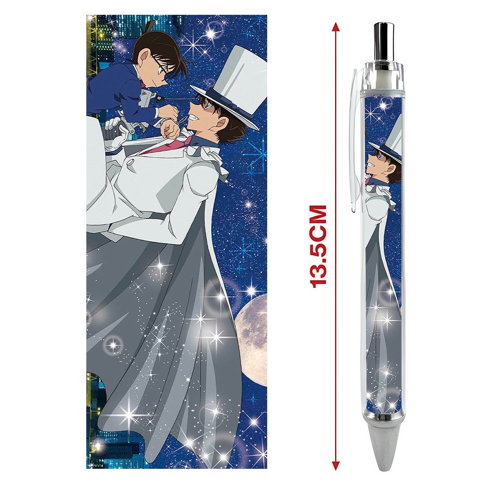 Bút viết In hình Thám tử lừng danh Conan   - Hình in sắc nét - Bút Gel ngòi 0.5mm by 2D Tộc Shop