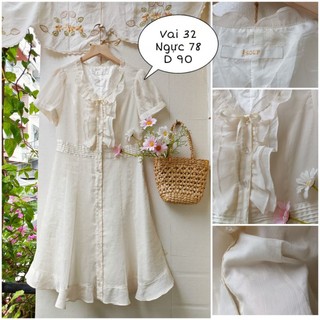 sale đầm babydoll, free size, phong cách tiểu thư, nhẹ nhàng, vintage 2hand, thanh lí cá nhân