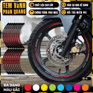 Tem Dán Vành Phản Quang Xe AirBlade | TV41 | Team Decal Xe Máy AB Air Blade Chống Xước Chống Nước Bền Màu