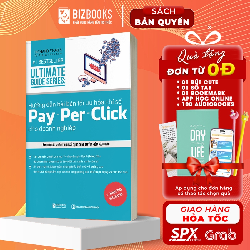 Sách - BIZBOOKS - Hướng Dẫn Bài Bản Chỉ Số Pay Per Click - 1 BEST SELLER