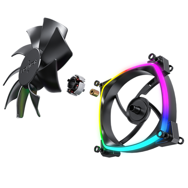 Quạt Fan Case Hút Gió MONTECH AX 120 PWM - Hàng Chính Hãng