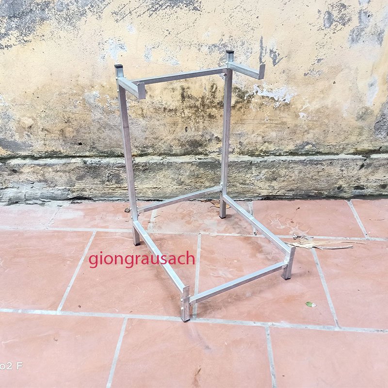 Giá đỡ khay trồng rau thông minh 2 tầng ban công chung cư sân thượng - GiongRauSach