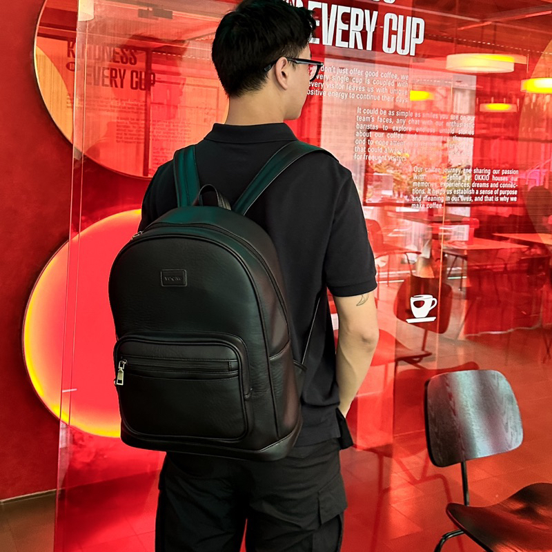 Balo da Vuông Shop®️ Atelier văn phòng đi học du lịch đựng laptop đứng dáng