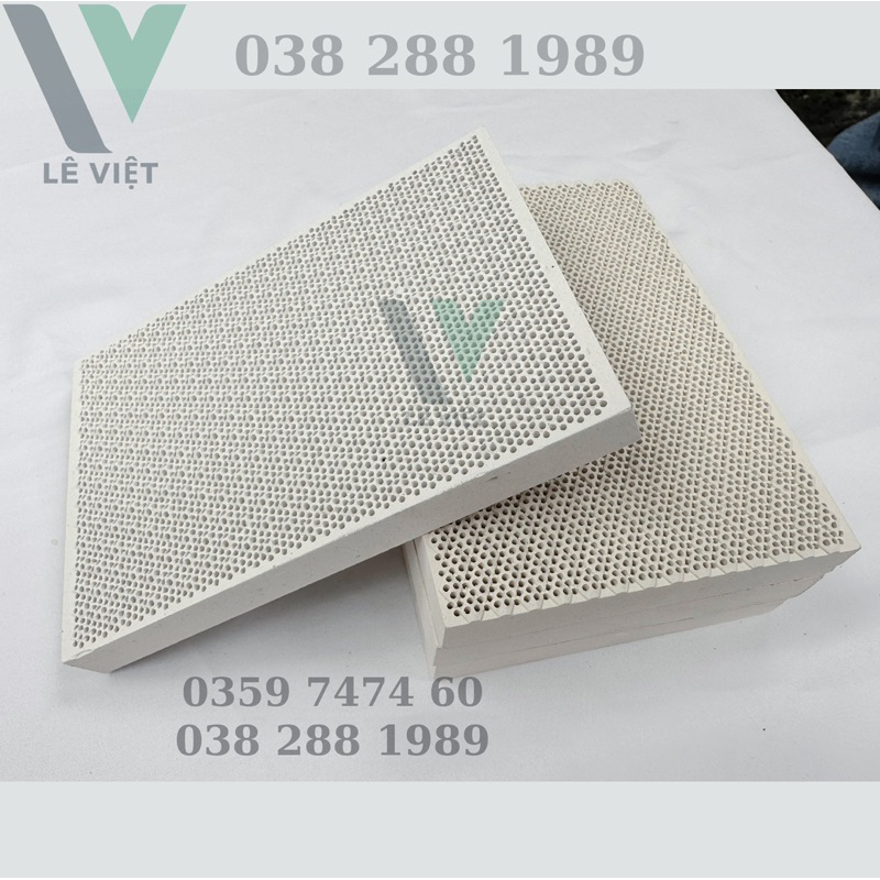 Combo 4 Mặt Gốm Sứ + Keo Bột Gắn Gốm Trong Bếp Hồng Ngoại, Bếp Nướng, Bếp Sấy Hồng Ngoại