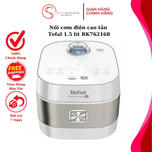 Nồi cơm điện cao tần Tefal 1.5 lít RK762168 - Hàng Chính Hãng