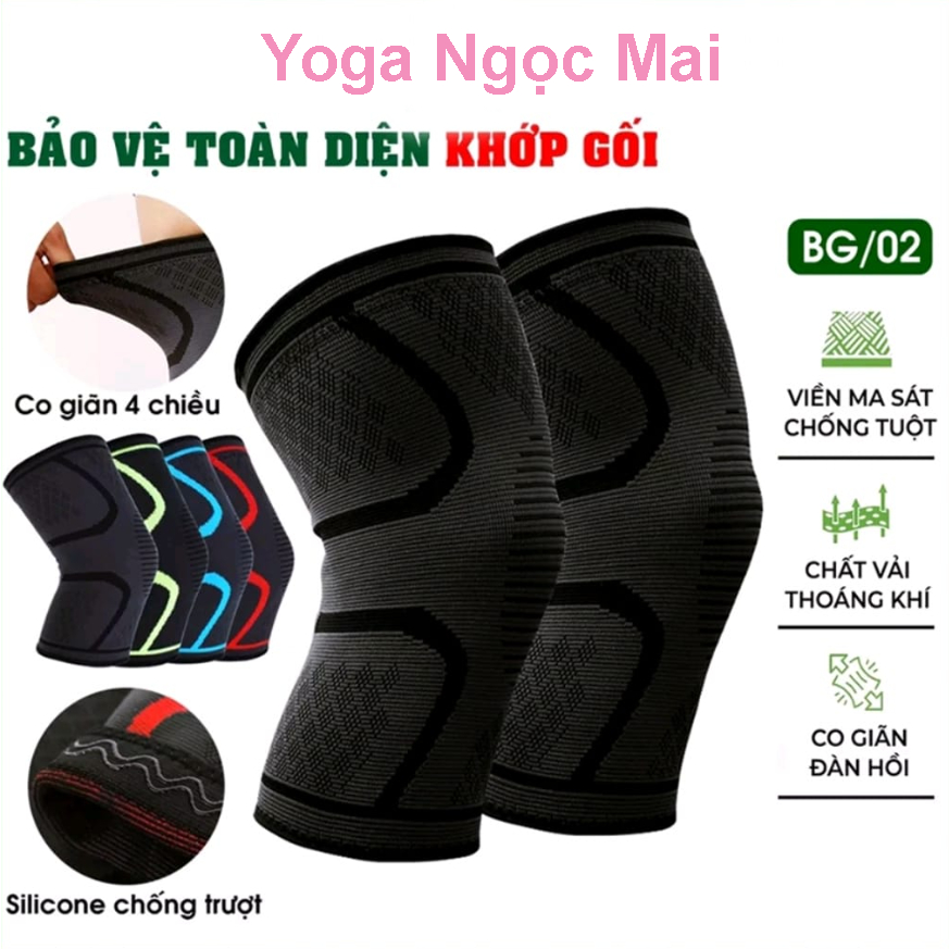 Bó Gối Thể Thao, Thương Hiệu Aolikes, Giúp Bảo Vệ Đầu Gối Khi Tập Yoga & Gym, Chơi Đá Bóng, Bóng Rổ, Bóng Chuyền