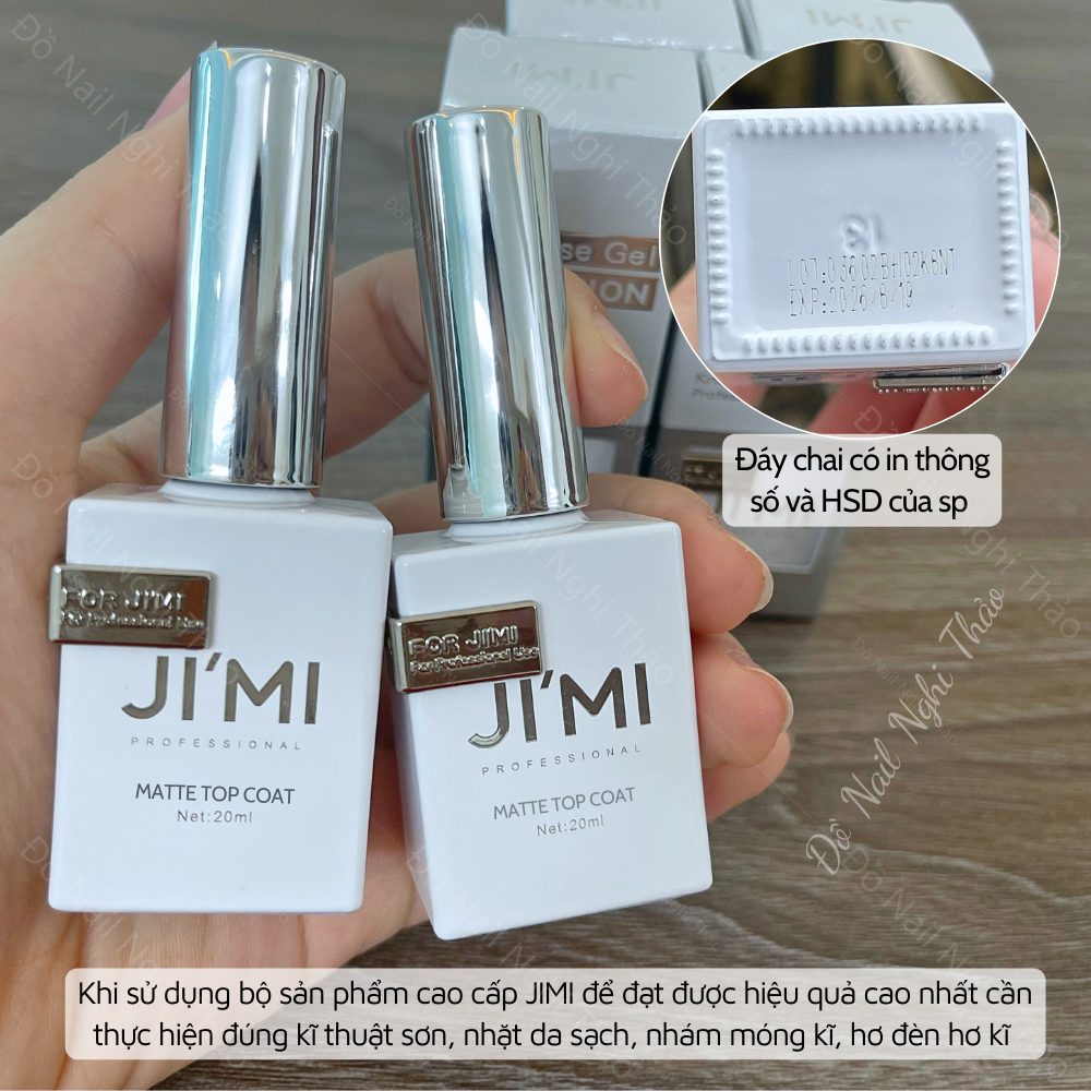 Top lì không lem JIMI 20ml dòng cao cấp của OUBOLI Jeliva