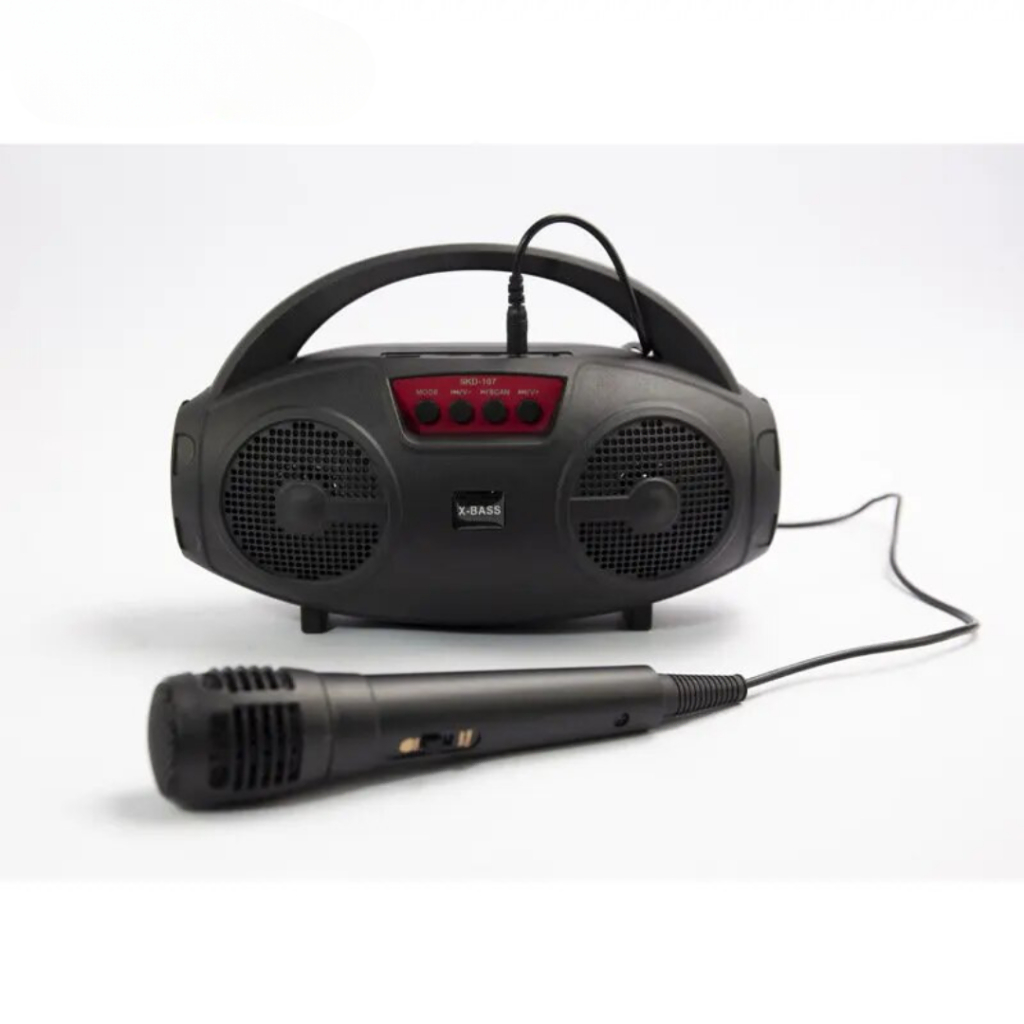 Loa Hát Karaoke Bluetooth SKD107 Tặng Kèm Míc Hát Sạc Pin Tiện Dụng, Âm Bass Mạnh Hát Cực Hay, Bảo Hành 12 Tháng