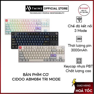 Bàn phím cơ cidoo abm084 tri mode - hàng chính hãng