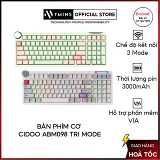 Bàn phím cơ Cidoo ABM098 Tri mode - Hàng chính hãng