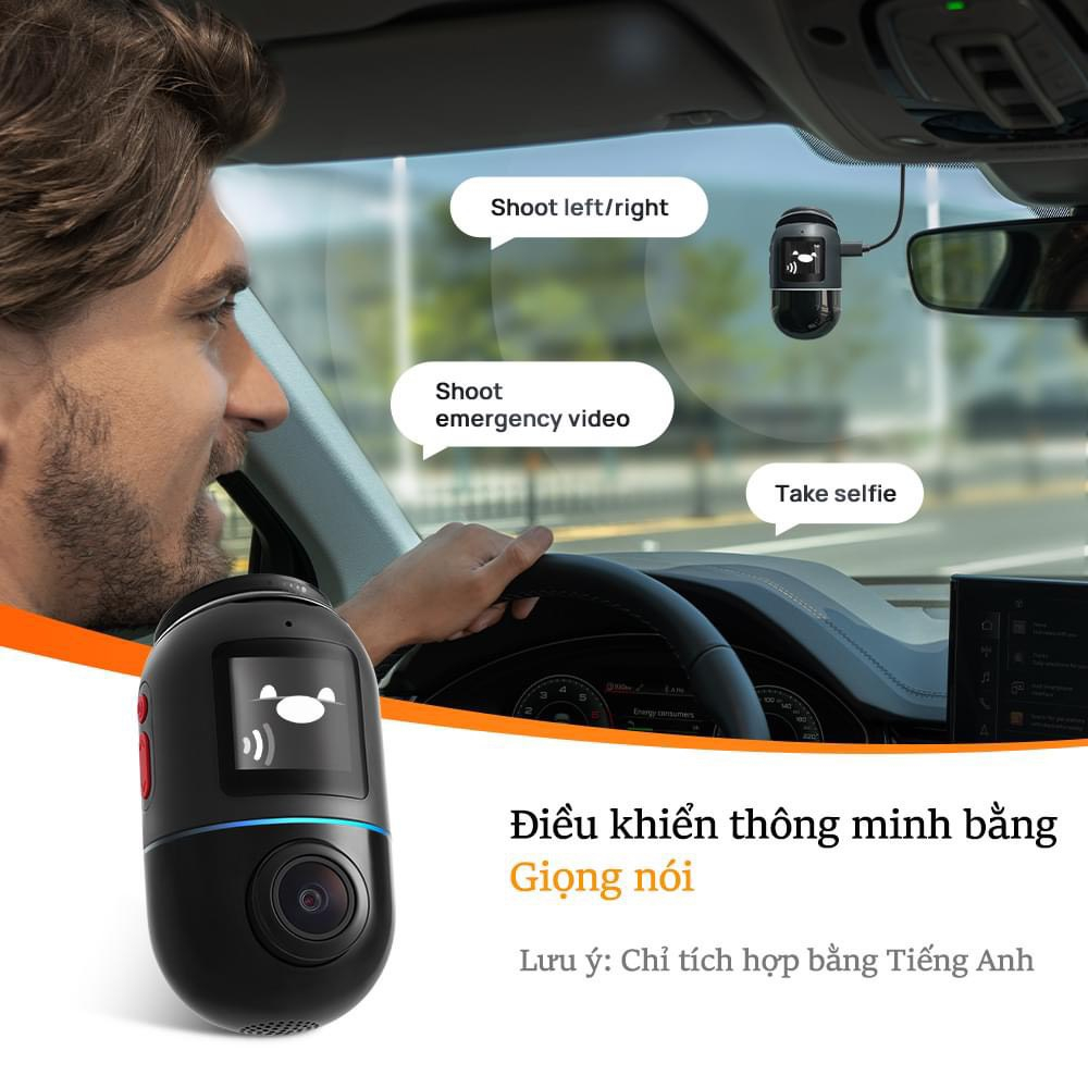 Camera Hành Trình 70mai Dash Cam Omni X200 Giám Sát Từ Xa Bằng Mạng 4G, Điều Khiển Xoay 360 Độ , Bảo hành 2 năm